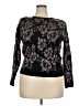 Savannah Floral Black Pullover Sweater Size XXL (estimated) - photo 1