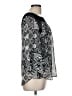 AGB 100% Polyester Black 3/4 Sleeve Blouse Size M - photo 4