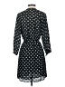 Ann Taylor LOFT 100% Polyester Print Black Casual Dress Size 00 Petite - photo 2