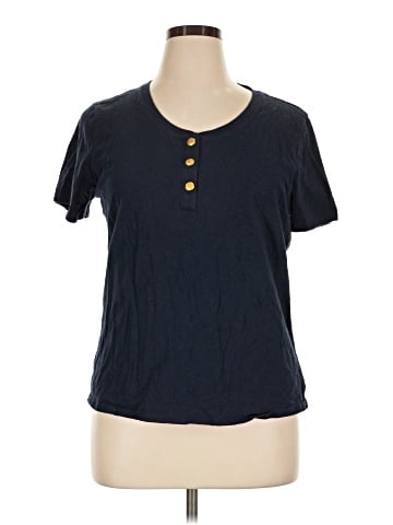 River Island Short Sleeve Henley (view 1)