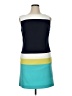Roz & Ali Color Block Teal Cocktail Dress Size 14 - photo 1