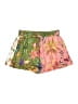 Zimmermann 100% Linen Tropical Green Shorts Size 8 (2) - photo 2