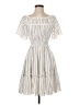 Unbranded Stripes Ivory Casual Dress Size 1 - photo 1