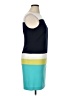 Roz & Ali Color Block Teal Cocktail Dress Size 14 - photo 4