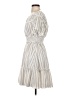 Unbranded Stripes Ivory Casual Dress Size 1 - photo 5