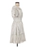 Unbranded Stripes Ivory Casual Dress Size 1 - photo 4