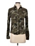 Express 100% Rayon Camo Green Long Sleeve Button-Down Shirt Size S - photo 1