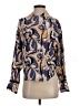 Equipment 100% Silk Paisley Blue Long Sleeve Silk Top Size XXS - photo 1