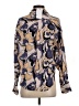 Equipment 100% Silk Paisley Blue Long Sleeve Silk Top Size XXS - photo 2
