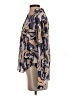 Equipment 100% Silk Paisley Blue Long Sleeve Silk Top Size XXS - photo 5