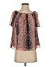 Three Eighty Two 100% Polyester Orange Short Sleeve Blouse Size S - photo 1
