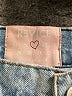 REVICE 100% Cotton Hearts Blue Jeans Size 26 waist - photo 7