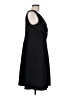 Lands' End Solid Black Casual Dress Size L - photo 4