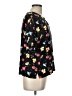 Assorted Brands 100% Rayon Floral Black Short Sleeve Blouse Size L - photo 4