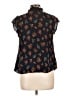Mine 100% Polyester Black Short Sleeve Blouse Size L - photo 2