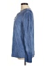 Alya Blue Long Sleeve Blouse Size M - photo 5