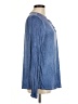 Alya Blue Long Sleeve Blouse Size M - photo 4