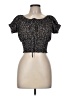 Romwe Black Short Sleeve Top Size M - photo 1