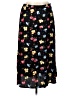 Assorted Brands 100% Rayon Floral Black Casual Skirt Size L - photo 1