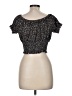 Romwe Black Short Sleeve Top Size M - photo 2