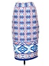 Renee C. Print Blue Casual Skirt Size S - photo 1