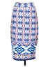 Renee C. Print Blue Casual Skirt Size S - photo 2