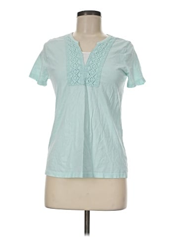 Basic Editions Short Sleeve Blouse (view 1)