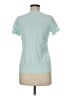 Basic Editions 100% Cotton Teal Short Sleeve Blouse Size M - photo 2