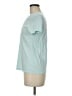 Basic Editions 100% Cotton Teal Short Sleeve Blouse Size M - photo 5