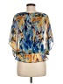 West Kei Blue 3/4 Sleeve Blouse Size M - photo 2