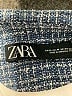 Zara Tweed Blue Blazer Size M - photo 3