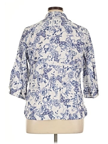 Coldwater Creek 3/4 Sleeve Button-Down Shirt (view 2)