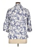 Coldwater Creek Paisley Blue 3/4 Sleeve Button-Down Shirt Size XL (petite) - photo 2