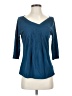 Deletta Blue 3/4 Sleeve Top Size XS - photo 1