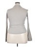 Assorted Brands 100% Cotton Gray Long Sleeve Blouse Size XXL - photo 2