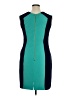 Chetta B Color Block Teal Cocktail Dress Size 14 - photo 2
