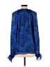Ramy Brook Blue Long Sleeve Blouse Size L - photo 2