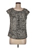 Violet & Claire 100% Polyester Silver Short Sleeve Top Size M - photo 1