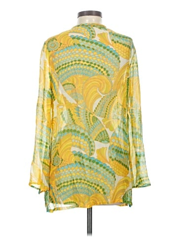 Trina Turk Long Sleeve Silk Top (view 2)