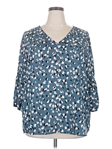 Collective Concepts 3/4 Sleeve Blouse (view 1)