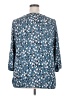 Collective Concepts 100% Polyester Blue 3/4 Sleeve Blouse Size 2X - photo 2