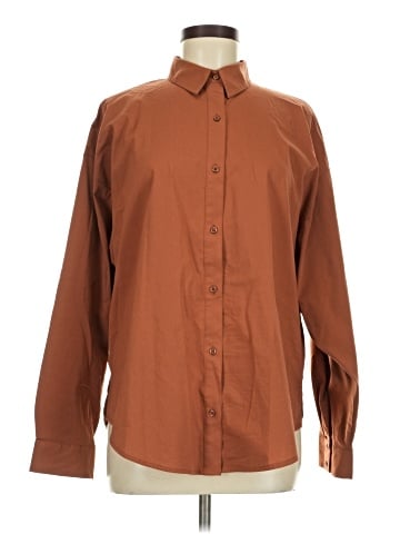 Express Long Sleeve Button-Down Shirt (view 1)