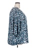 Collective Concepts 100% Polyester Blue 3/4 Sleeve Blouse Size 2X - photo 4