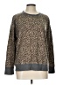 Splendid Animal Print Brown Pullover Sweater Size L - photo 1