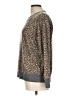 Splendid Animal Print Brown Pullover Sweater Size L - photo 5
