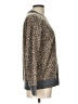 Splendid Animal Print Brown Pullover Sweater Size L - photo 4