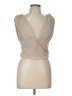 Miss Lola Tan Sleeveless Blouse Size L - photo 1