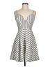 Monteau Stripes Ivory Cocktail Dress Size M - photo 1