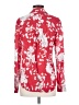 L'Agence 100% Viscose Floral Red Long Sleeve Blouse Size XS - photo 2