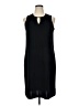 Mossimo 100% Polyester Solid Black Casual Dress Size 14W/16W - photo 1